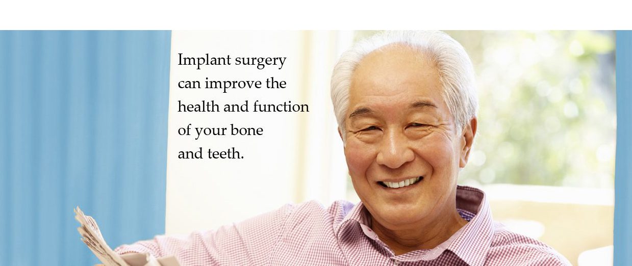 Implant surgery can improve the health and function of your bone and teeth.